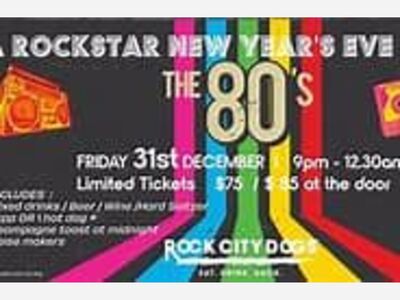 New Year's Eve at Rock City Dogs 80's Style
