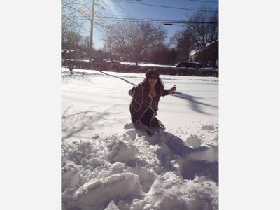 We're Having a Snowstorm in Bay Shore