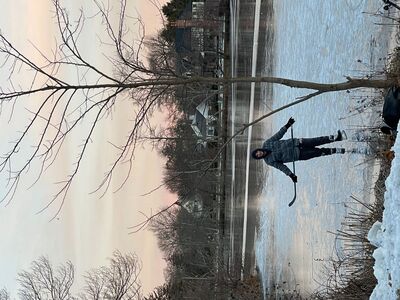 Hockey on Brightwaters Lakes on the First Freeze of 2022