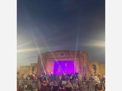 Stepping Out to a Rock Concert at the Jones Beach Boardwalk Bandshell on a Summer Night