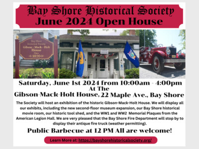 Bay Shore Historical Society June Open House