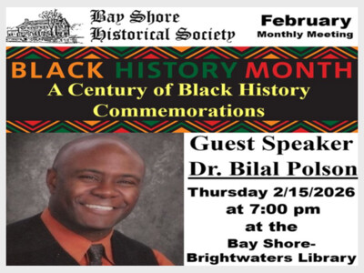 Bay Shore Historical Society February Monthly Meeting