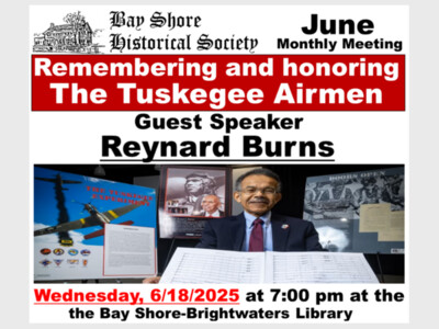 Bay Shore Historical Society June Monthly Meeting