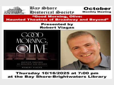 Bay Shore Historical Society October Monthly Meeting
